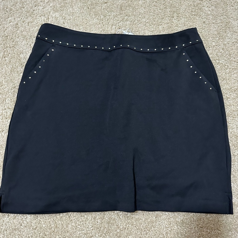 greg norman black skirt